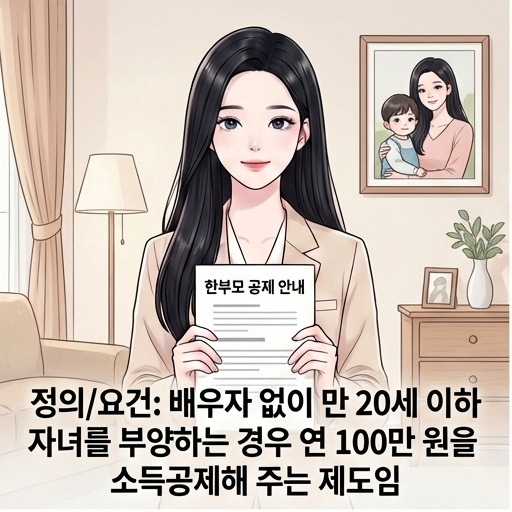  연말정산 한부모 공제 뜻 자녀 기준조건과 필요서류 부녀자공제 중복적용가능?