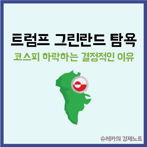  그린란드 트럼프 탐욕에 코스피 하락하는 결정적인 이유