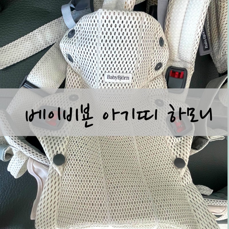 베이비뵨 아기띠 하모니 뒤로 매는법 신생아 세탁 종류