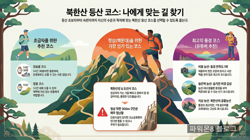 북한산 초보부터 고수까지 코스별 난이도 완벽 정리