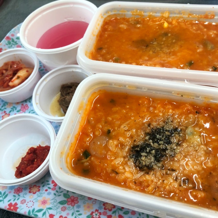  본죽 신짬뽕죽 칼로리 맵기 가격 후기+메뉴판