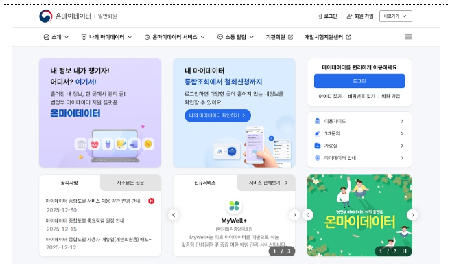 개인정보보호위원회, 온마이데이터로 '내 정보는 내가 관리!'