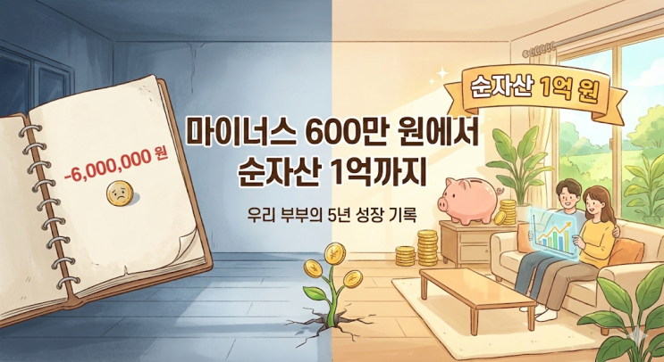  [우리부부 재테크 이야기]마이너스 600에서 순자산 1억까지, 우리 부부의 5년 기록
