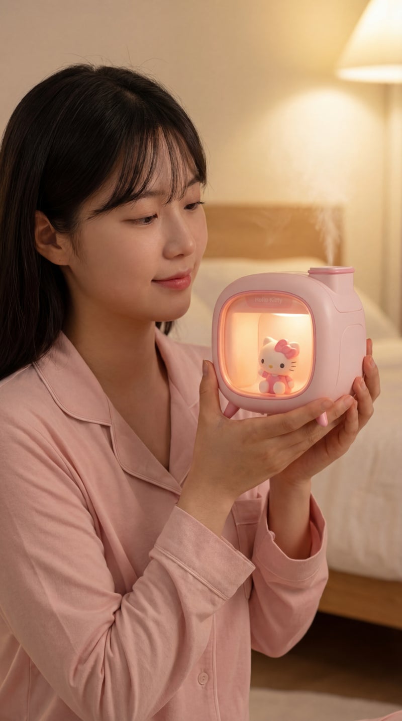 키티가습기 귀여워서 샀는데 의외로 실사용템