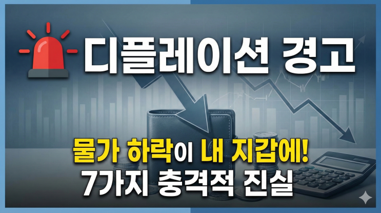  디플레이션 경고! 물가 하락이 내 지갑에 미치는 7가지 영향