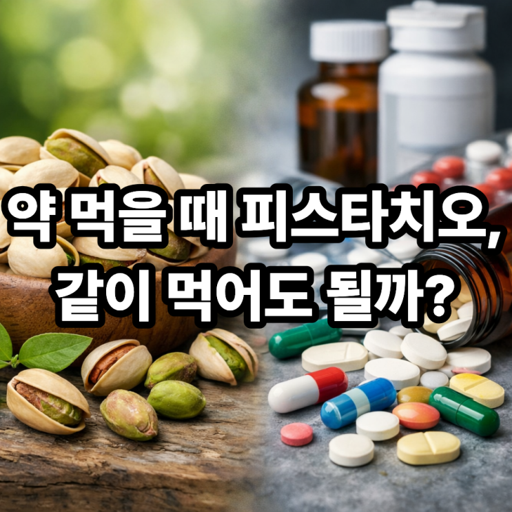  피스타치오와 약물 상호작용｜같이 먹어도 괜찮을까? ️