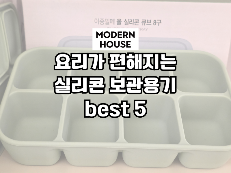 괜히 인기 있는 게 아니었어요, 모던하우스 실리콘 용기