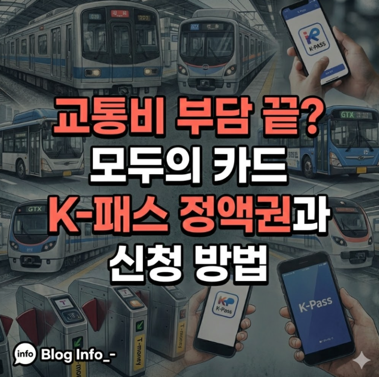  교통비 부담 끝? 모두의 카드 K-패스 정액권과 신청 방법