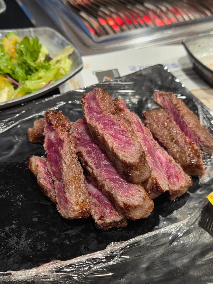  광주맛집 지리산순한한우 한우프라자 입에서 녹는 1++ 채끝등심