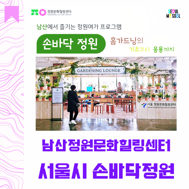  서울시 손바닥정원으로 홈가드닝시작｜ 남산 정원문화힐링센터  프로그램