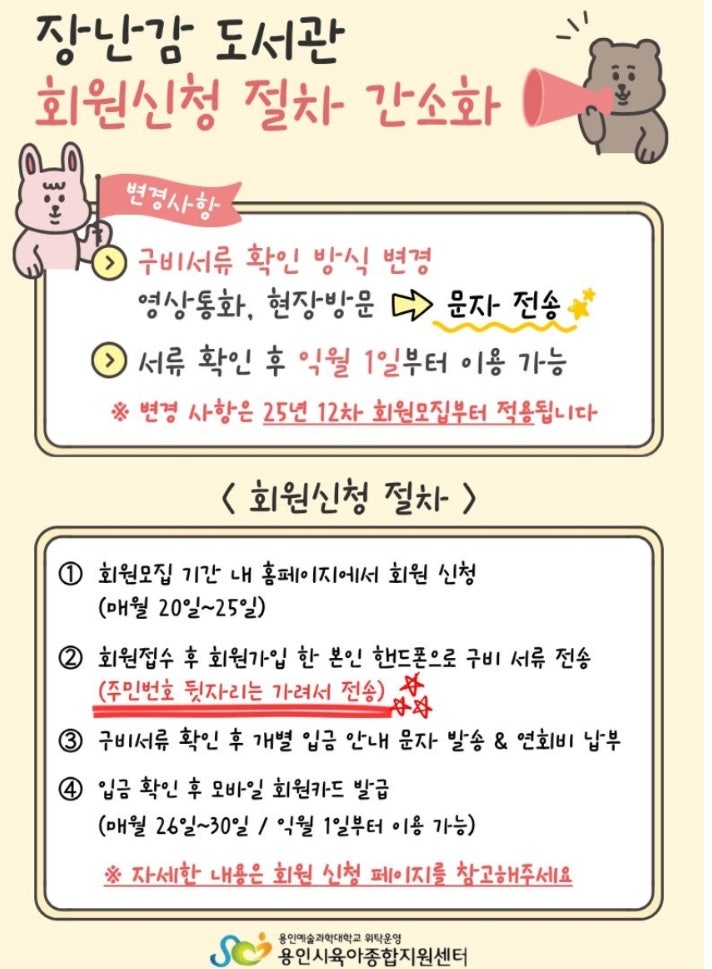 용인시 장난감 도서관 상현점 장난감 대여 신청 방법 간단 정리