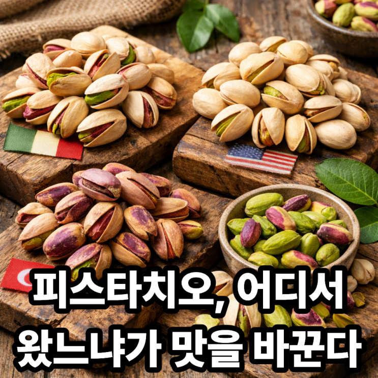   피스타치오 원산지별 맛 차이 비교｜어디서 자랐느냐에 따라 이렇게 달라요