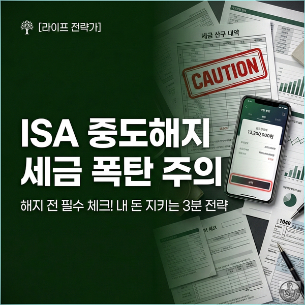  ISA 계좌 중도해지 세금, 해지 버튼 누르기 전 3분만 보세요
