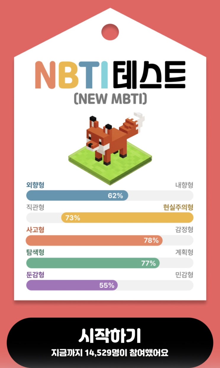  [NBTI] NEW MBTI 테스트, 내 새로운 MBTI를 확인해 보기!