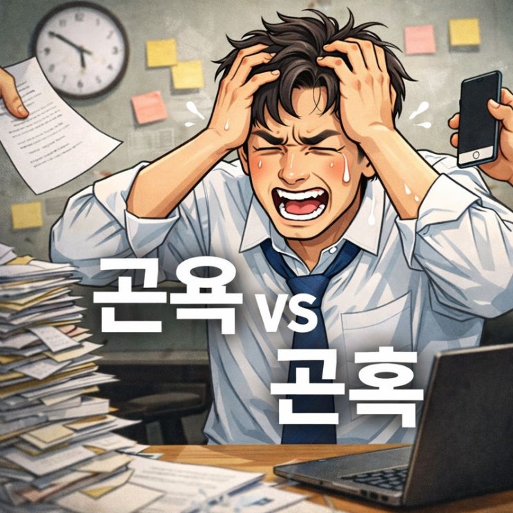  곤욕을 치르다 vs 곤혹스럽다, 뭐가 맞을까? 뜻 차이 완벽 정리