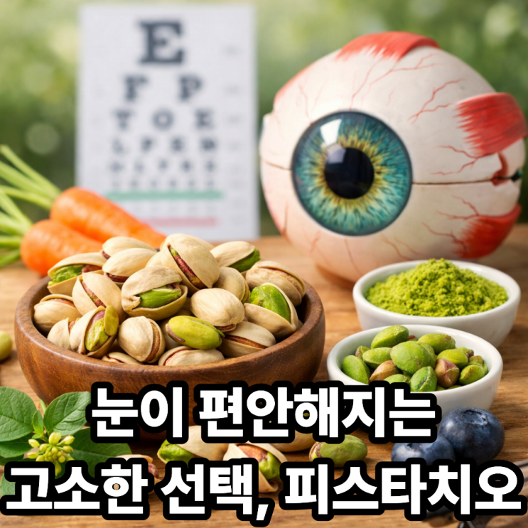  피스타치오 눈 건강 효과 총정리｜루테인 풍부한 견과류가 시력을 지켜주는 이유