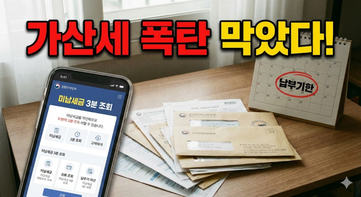  미납세금조회 3분 컷, 국세 지방세 확인 안 했다가 가산세 폭탄 맞을 뻔한 썰 (납부 방법 정리)