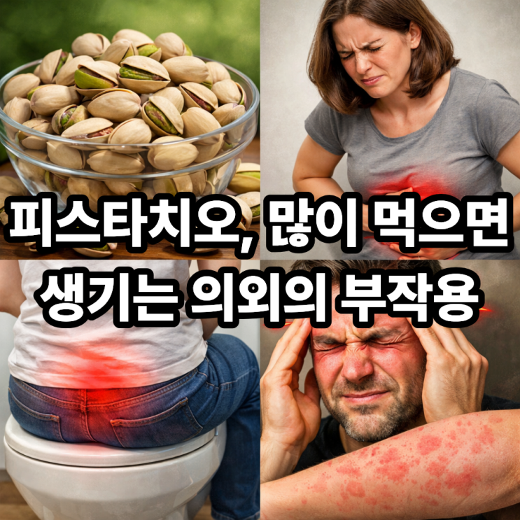  피스타치오 과다 섭취 부작용｜많이 먹으면 오히려 독이 될까? ️