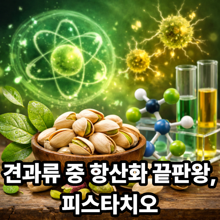  피스타치오 항산화 성분 총정리｜노화·염증 관리에 특별한 견과류