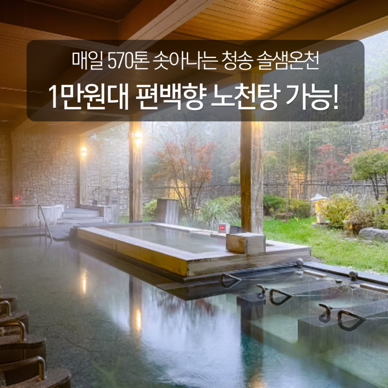 소노벨 청송 솔샘온천 할인 가격 수영복 여부 노천탕 예약방법