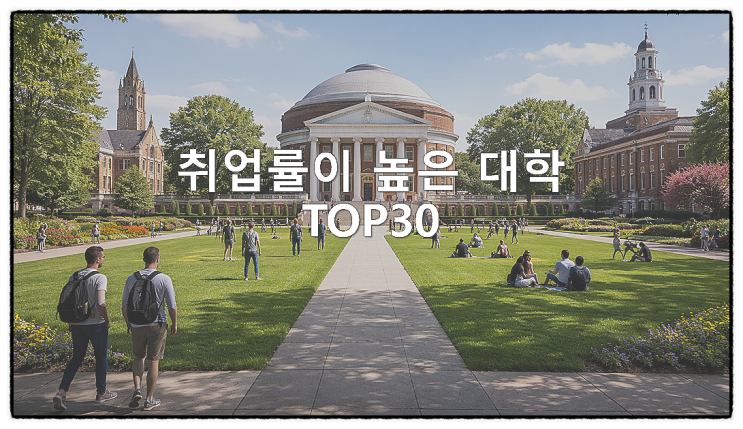  취업률이 높은 대학 TOP30