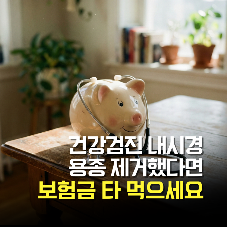  만약 내시경 하다가 용종 뗐다면? 이 돈 절대 버리지 마세요