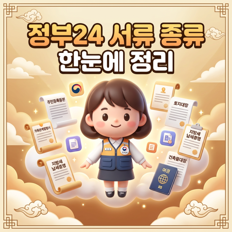  정부24 서류 종류 한눈에 정리
