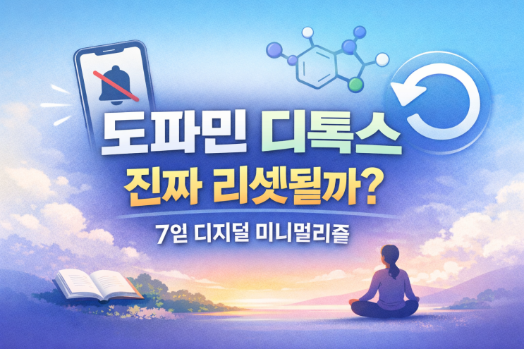  도파민 디톡스, 진짜 ‘리셋’될까? 7일 디지털 미니멀리즘 실전 가이드