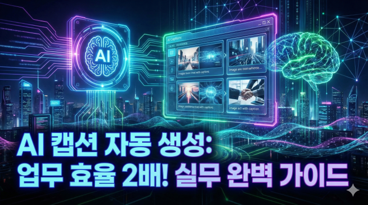  AI 이미지 자동 캡션 생성으로 업무 효율 2배! 실무에서 바로 쓰는 Caption AI 완벽 가이드