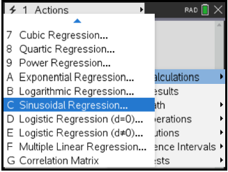  [IB Math] 데이터, 삼각함수로 변신! (Feat. TI-Nspire Sinusoidal Regression)