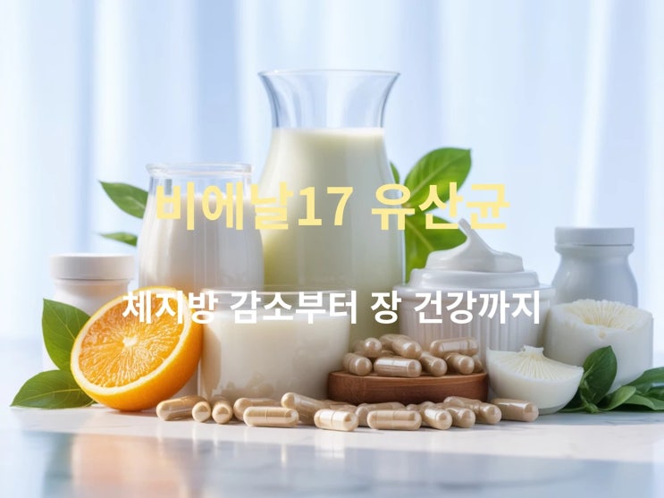  비에날17 유산균 효과 완전 분석: 체지방 감소부터 가격·부작용까지