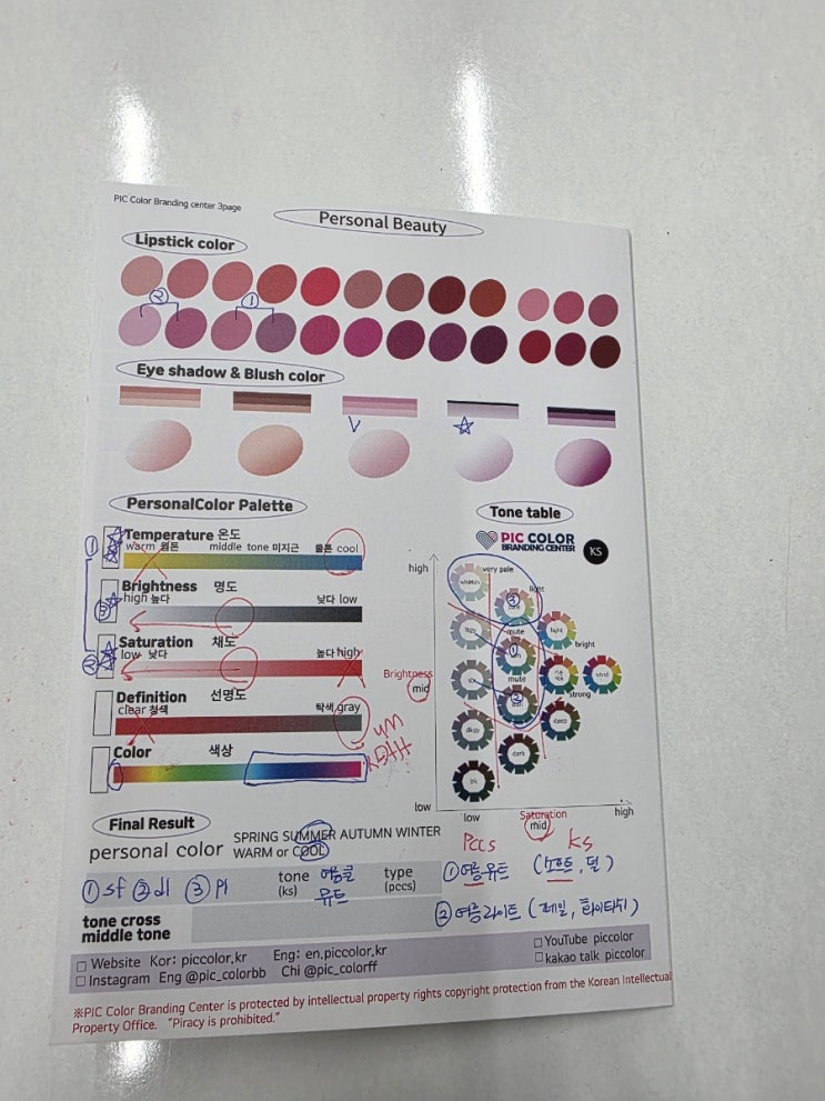  홍대 퍼스널컬러체형진단 "여름뮤트"에 딱 맞는 체형진단과 헤어컨설팅까지! 픽컬러브랜딩센터 홍대
