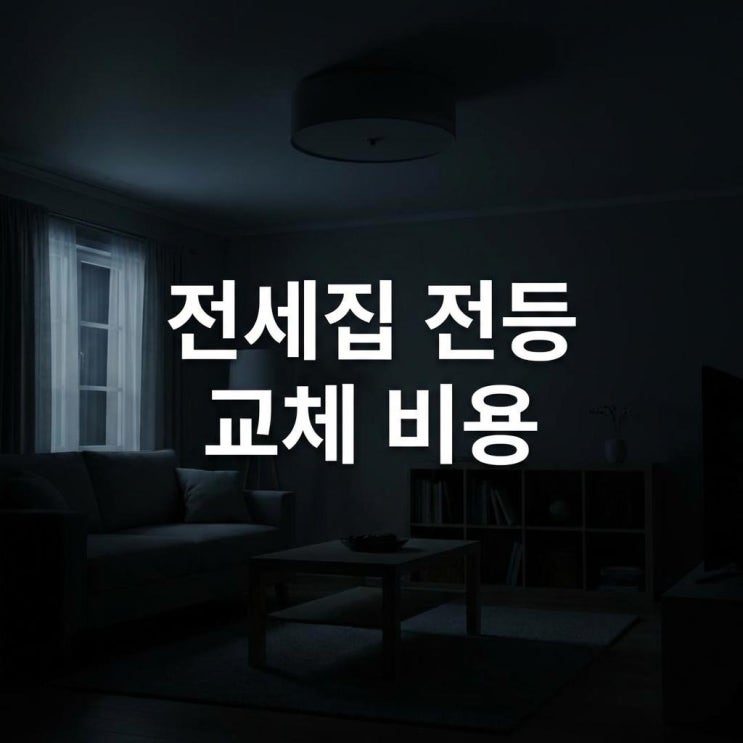  전세집 전등 교체 비용 집주인 vs 세입자, 누가 낼까? (LED/수전/문고리 총정리)