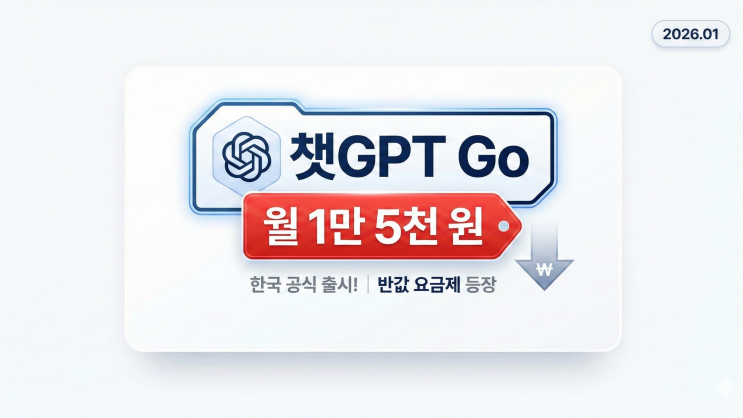  챗GPT 고 출시, 한국 반값 요금제 가격 성능은?