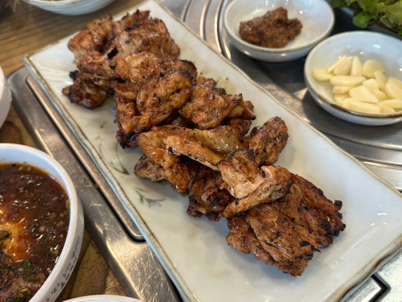 삼척 옛날 숯불 닭구이