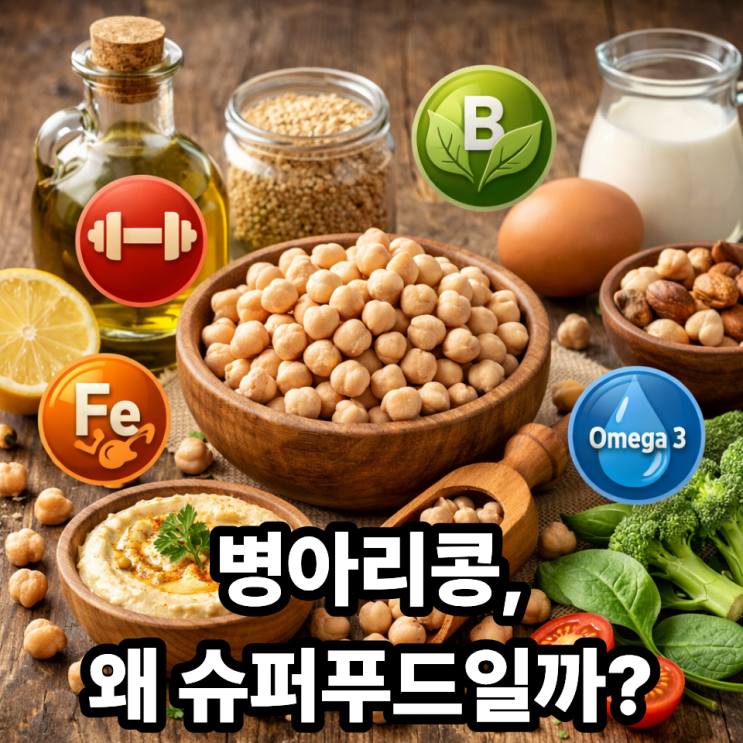   병아리콩 영양성분 한눈에 정리｜단백질·식이섬유 가득한 슈퍼푸드