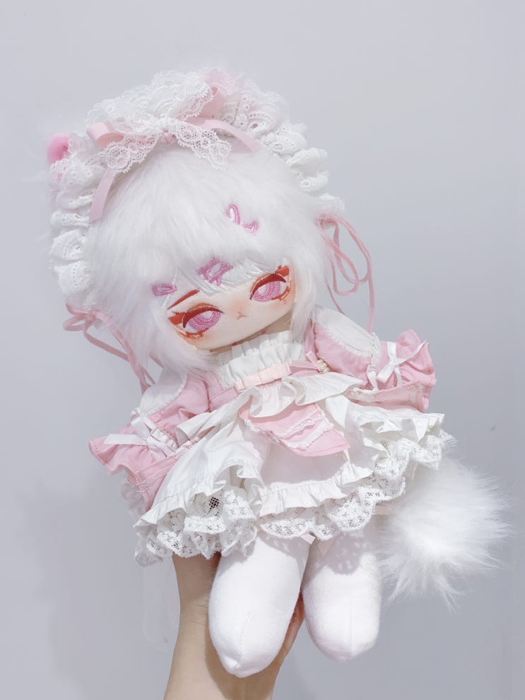  20cm 달콤한 복숭앗빛 꿈 세트 인형옷 아이돌인형옷