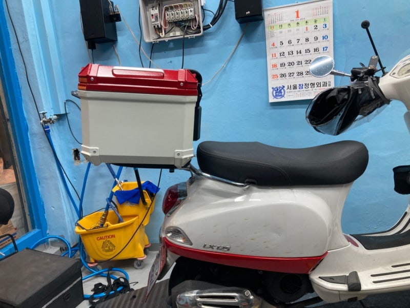 베스파 lx125탑박스
