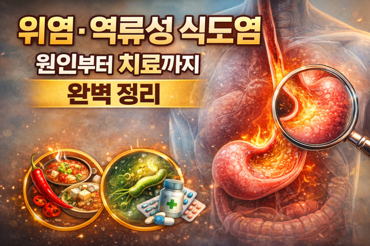  위염·역류성식도염 원인부터 치료까지 완벽 정리