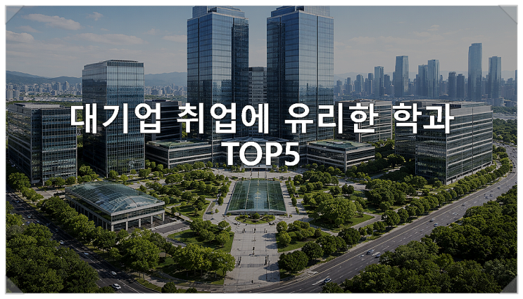  대기업 취업에 유리한 학과 TOP5