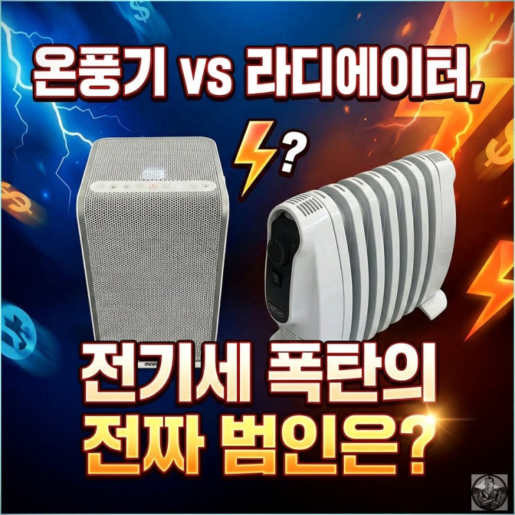  온풍기 vs 라디에이터, 전기세 폭탄의 진짜 범인은? (실측 비교)