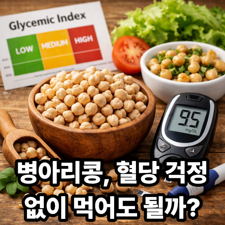  ️ 병아리콩 GI지수, 혈당 관리에 괜찮을까?｜당뇨·다이어트 식단 기준