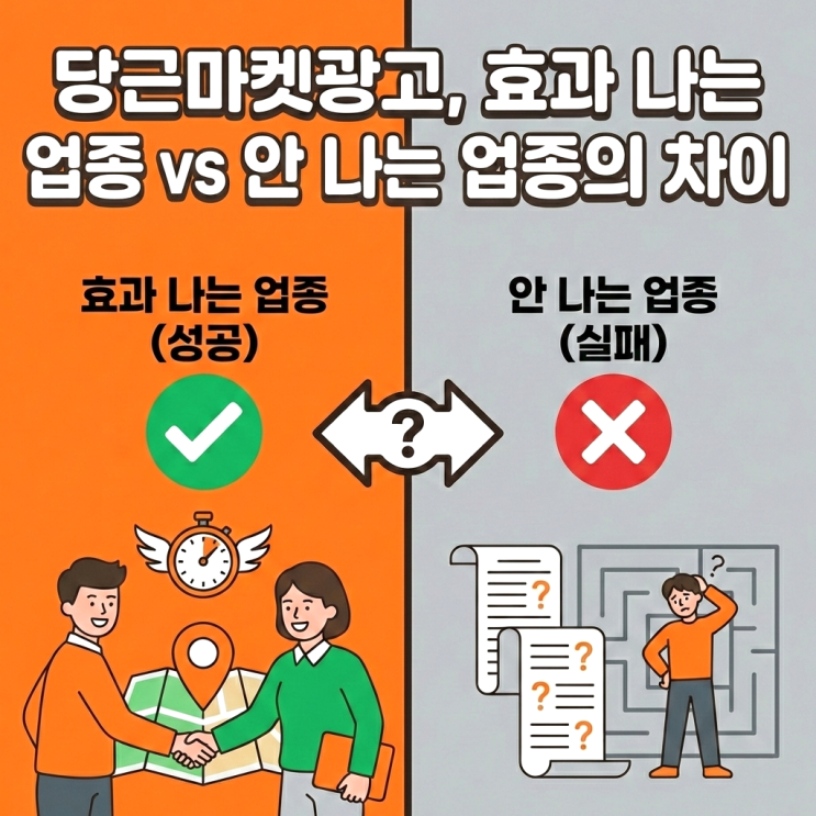  당근마켓광고, 효과 나는 업종과 안 나는 업종의 차이