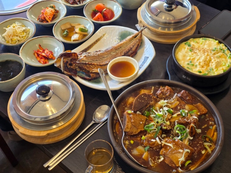  용문산 소갈비찜 고등어구이까지 기본찬이 끝내주는 양평진선미가