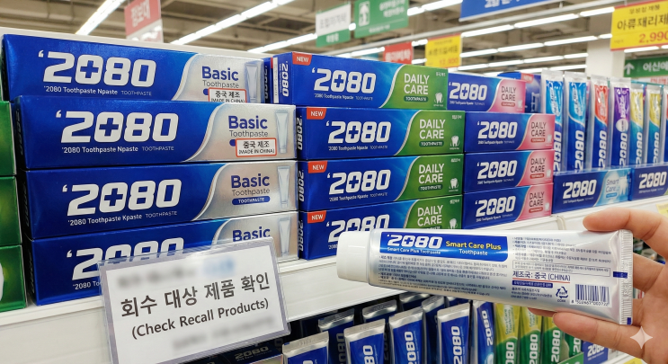  국민 치약의 배신? 애경 2080 치약 트리클로산 검출 사태 팩트체크 및 환불 방법