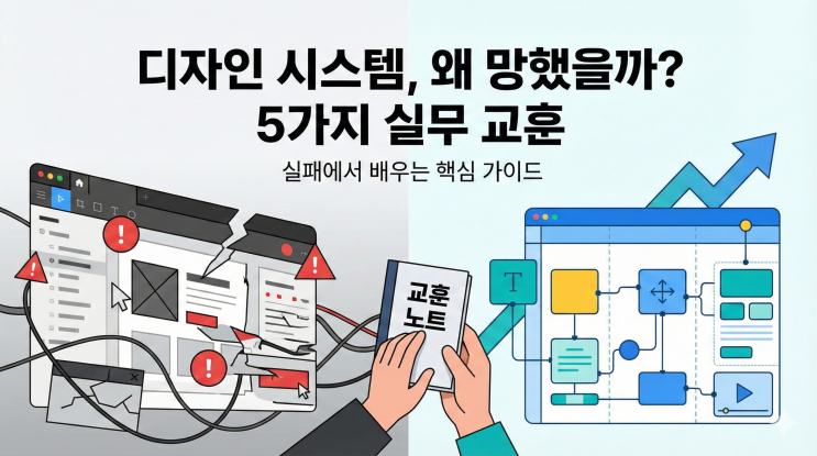  디자인 시스템 도입 실패에서 배우는 5가지 실무 교훈