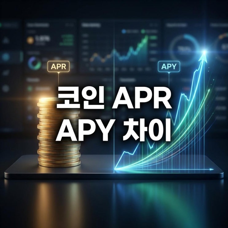  코인 APR APY 차이 스테이킹 이자 100%의 진실 (단리 vs 복리 계산)