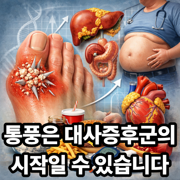  통풍과 대사증후군의 연관성, 요산 수치가 알려주는 몸의 변화
