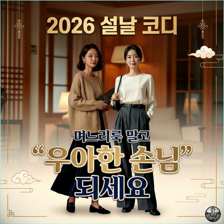  2026 설날 코디, 며느리룩 말고 "우아한 손님" 되세요