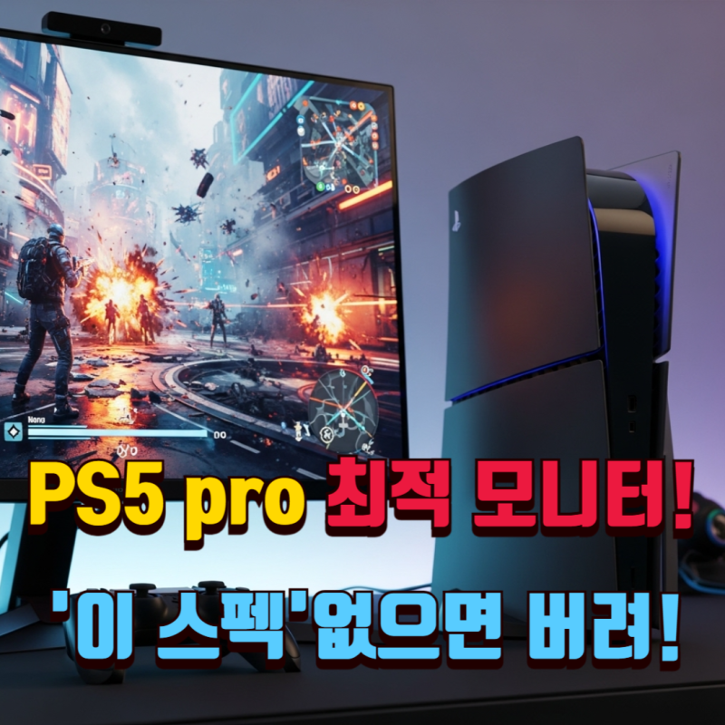 PS5 Pro 성능 제대로 뽑아내는 4K 모니터 추천! '이 스펙' 없으면 사지 마세요